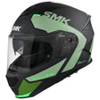 SMK Gullwing Kresto Matte Black/Green MA288 Modular Helmet - EasyR