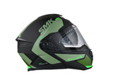 SMK Gullwing Kresto Matte Black/Green MA288 Modular Helmet - EasyR