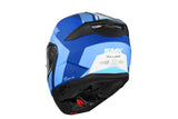 SMK Gullwing Kresto Matte Blue/White MA551 Modular Helmet - EasyR