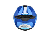 SMK Gullwing Kresto Matte Blue/White MA551 Modular Helmet - EasyR