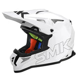 SMK Allterra Solid Gloss White GL120 Helmet [XL] [INTERNAL]