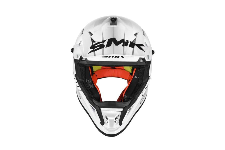 SMK Allterra Solid Gloss White GL120 Helmet [XL] [INTERNAL]