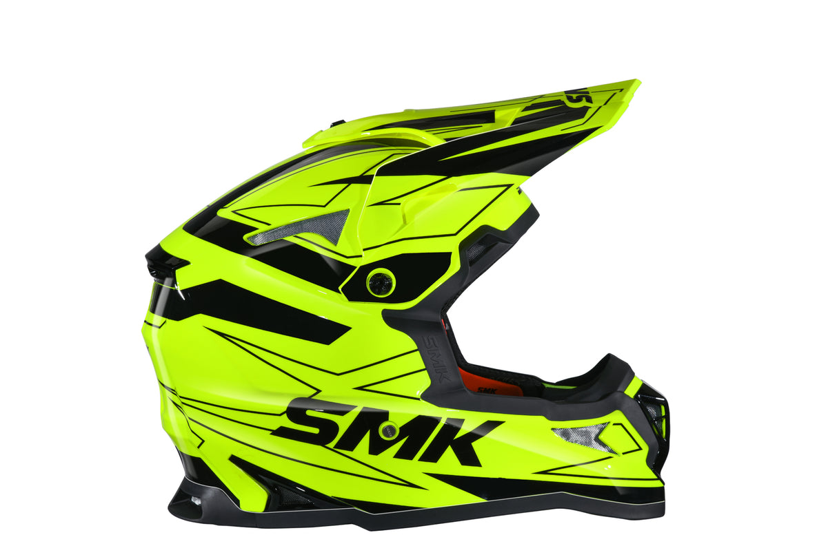 SMK Allterra Slope Yellow/Black GL420 Helmet