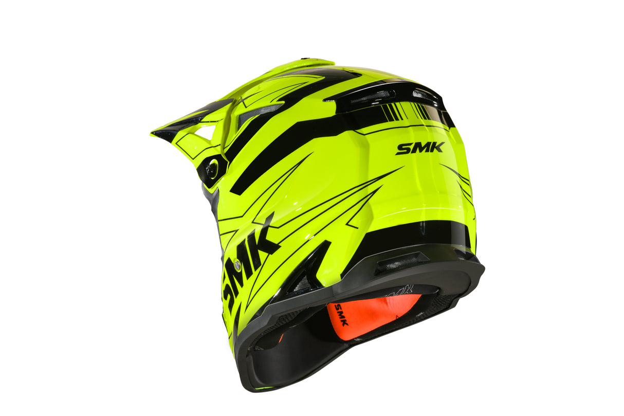 SMK Allterra Slope Yellow/Black GL420 Helmet