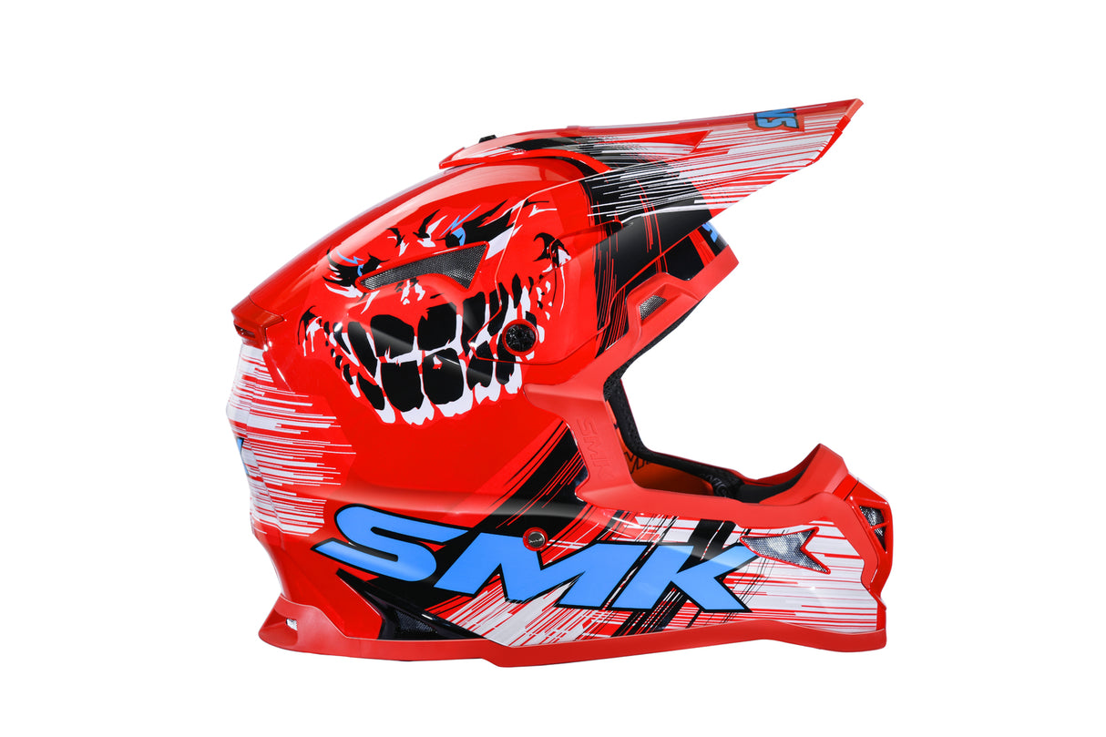 SMK Allterra Smiley Red/White/Blue GL315 Helmet