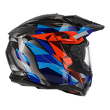 M2R Hybrid Poly PC-1 Gloss Blue/Red/Silver/Black Helmet - EasyR