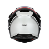 M2R Hybrid Fade PC-2 Gloss White/Black/Blue/Red Helmet