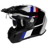 M2R Hybrid Fade PC-2 Gloss White/Black/Blue/Red Helmet