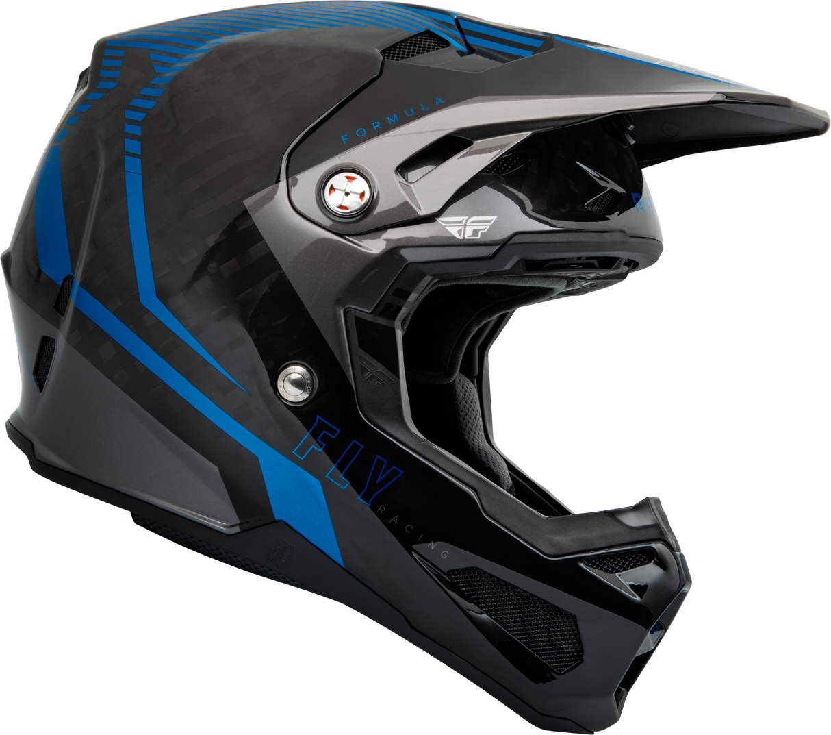 FLY 2023 Formula Carbon Tracer Blue/Black Helmet - EasyR