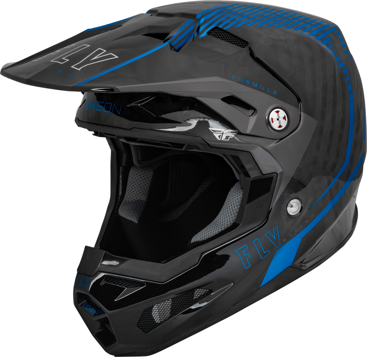 FLY 2023 Formula Carbon Tracer Blue/Black Helmet - EasyR