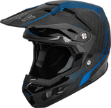 FLY 2023 Formula Carbon Tracer Blue/Black Helmet - EasyR