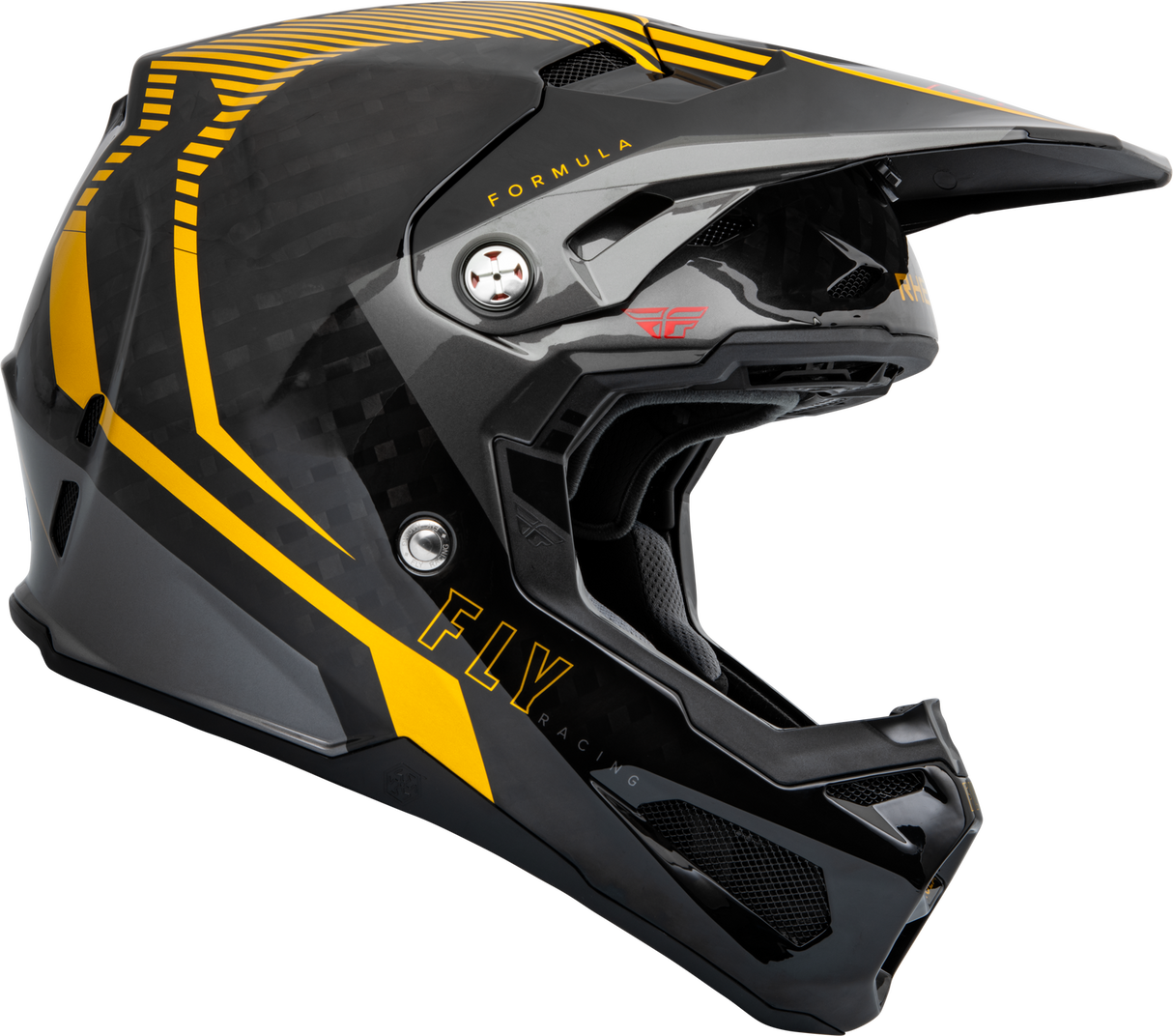 FLY 2023 Formula Carbon Tracer Gold/Black Helmet - EasyR