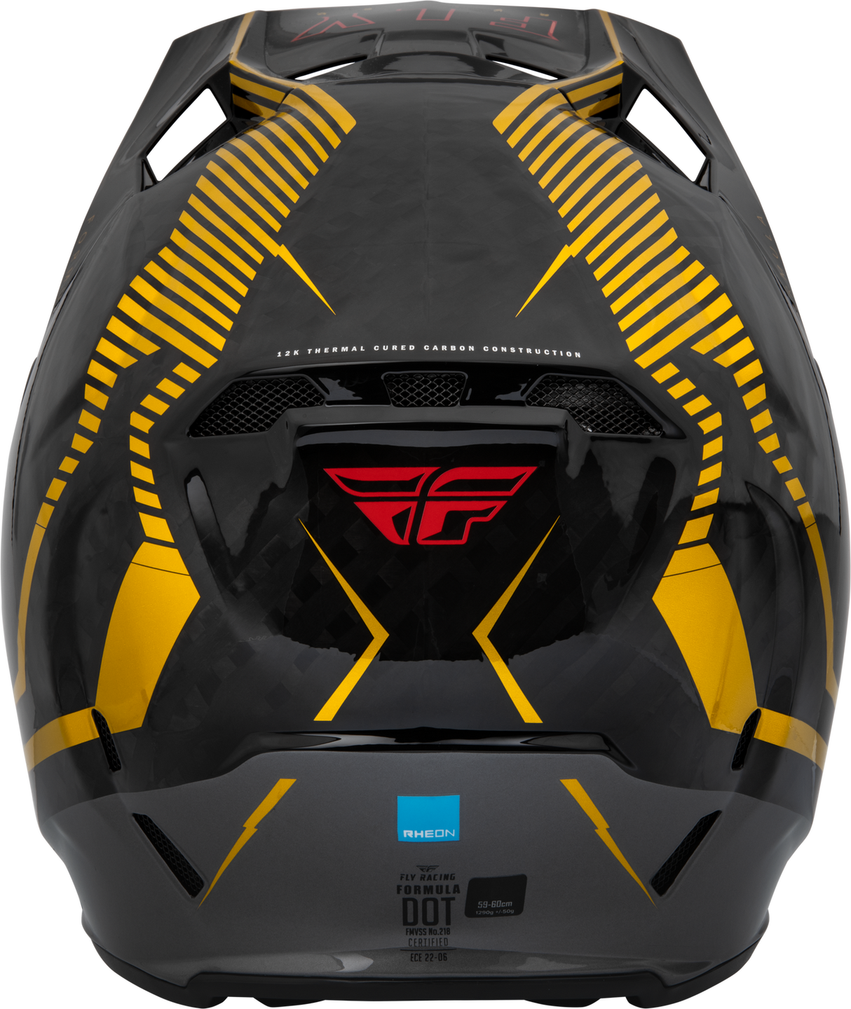 FLY 2023 Formula Carbon Tracer Gold/Black Helmet - EasyR