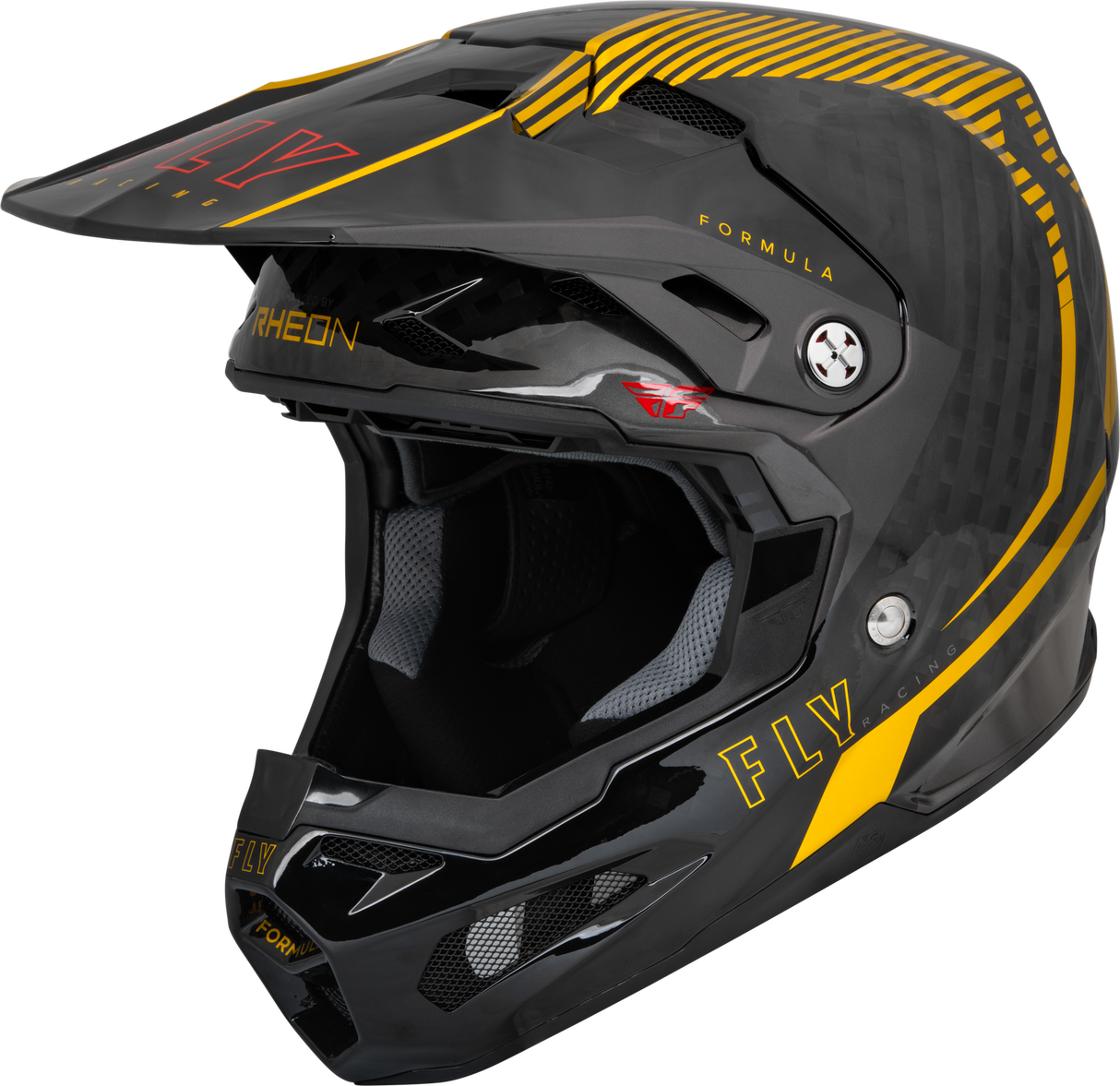 FLY 2023 Formula Carbon Tracer Gold/Black Helmet - EasyR