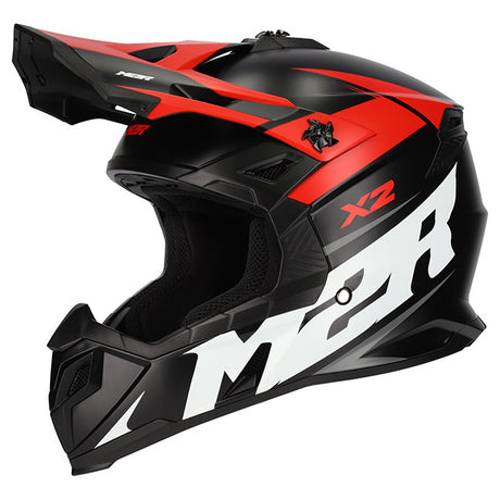 M2R X2 Charger PC-1F Matte Red Helmet - EasyR