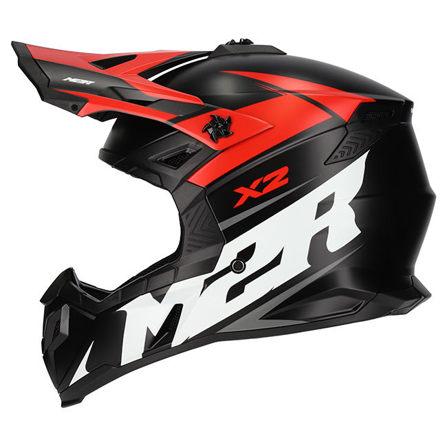 M2R X2 Charger PC-1F Matte Red Helmet - EasyR