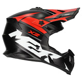 M2R X2 Charger PC-1F Matte Red Helmet - EasyR