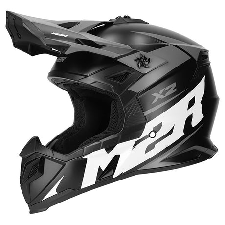 M2R X2 Charger PC-5F Matte Silver Helmet - EasyR