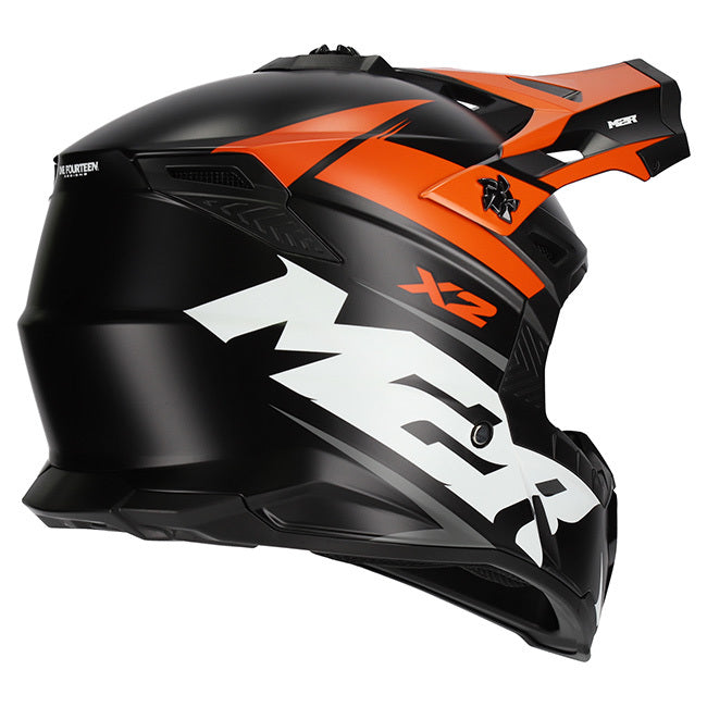 M2R X2 Charger PC-8F Matte Orange Helmet - EasyR