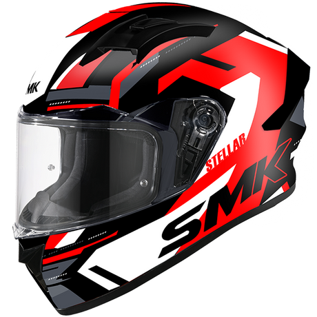 SMK Stellar K-Power Black/Red/White GL231 Helmet - EasyR