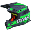 SMK Allterra X-Throttle Matte Grey/Green/Black MA682 Helmet - EasyR