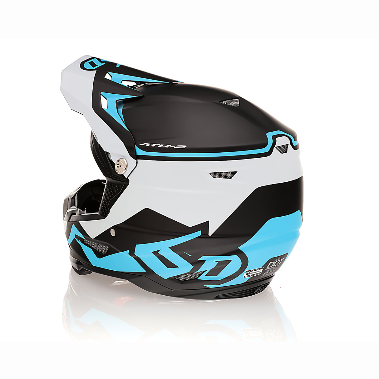 6D ATR-2 Drive Cyan Helmet