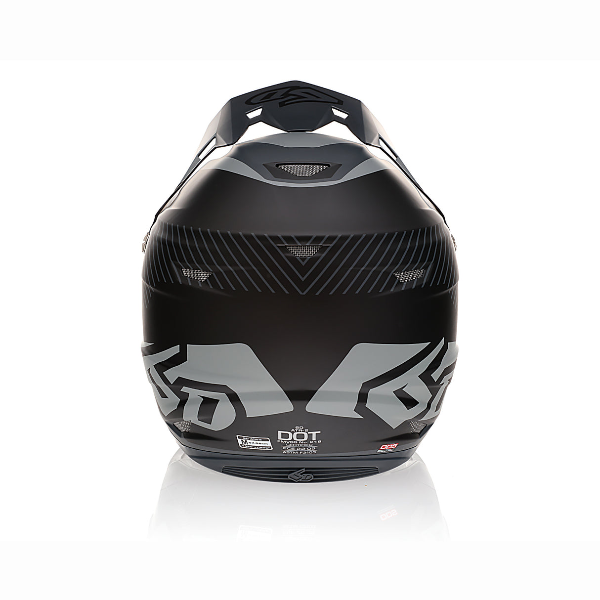 6D ATR-2 Fusion Black Helmet