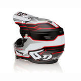 6D ATR-2 Phase White/Red Helmet