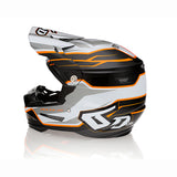 6D ATR-2 Phase White/Orange Helmet