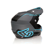 6D ATR-1 Stealth Cyan Helmet