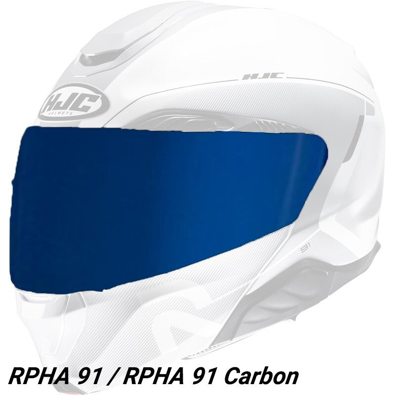 HJC HJ-37 Blue Iridium Visor for RPHA 91 Helmets