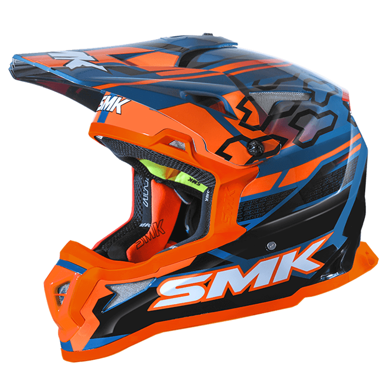 SMK Allterra Tribou Blue/Black/Orange MA527 Helmet