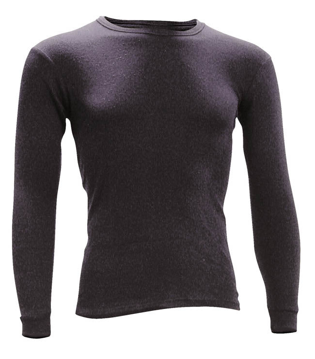 DriRider Thermal Black Merino Wool Shirt