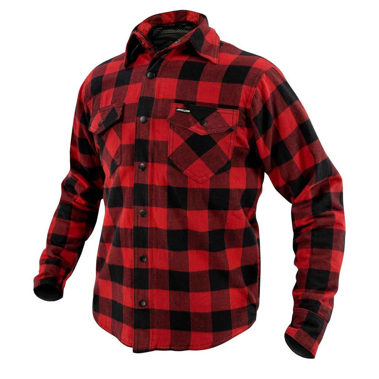 Argon Hatchet Black/Red Flanno Riding Shirt