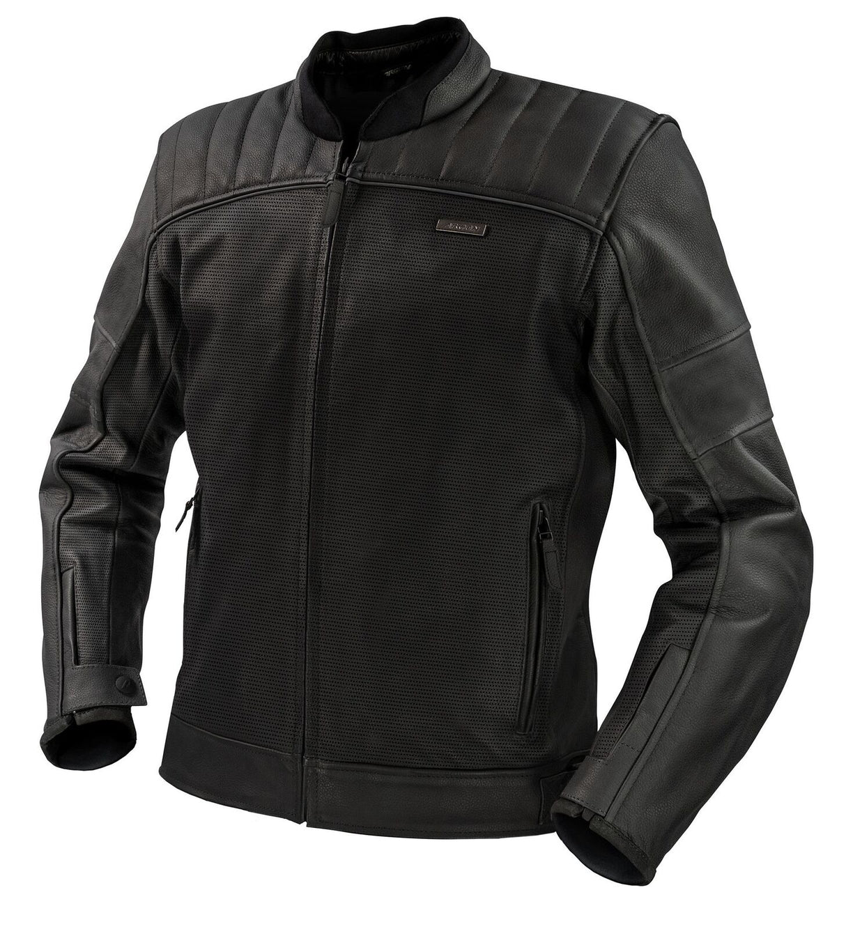 Argon Recoil Black Perforated Leather Jacket