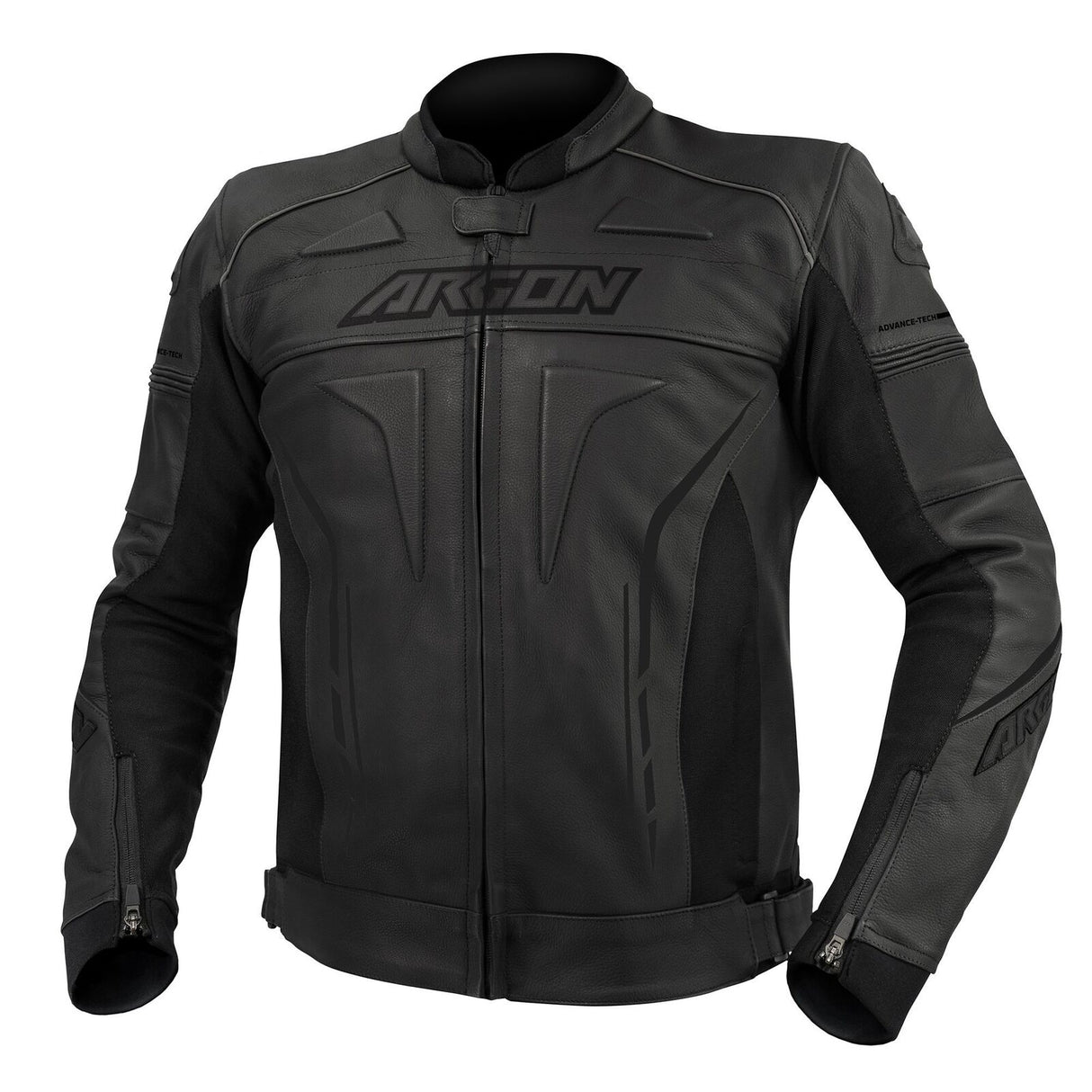 Argon Scorcher Stealth Non-Perforated Leather Jacket