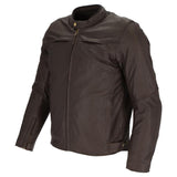 Argon Dodge Vintage Brown Leather Jacket