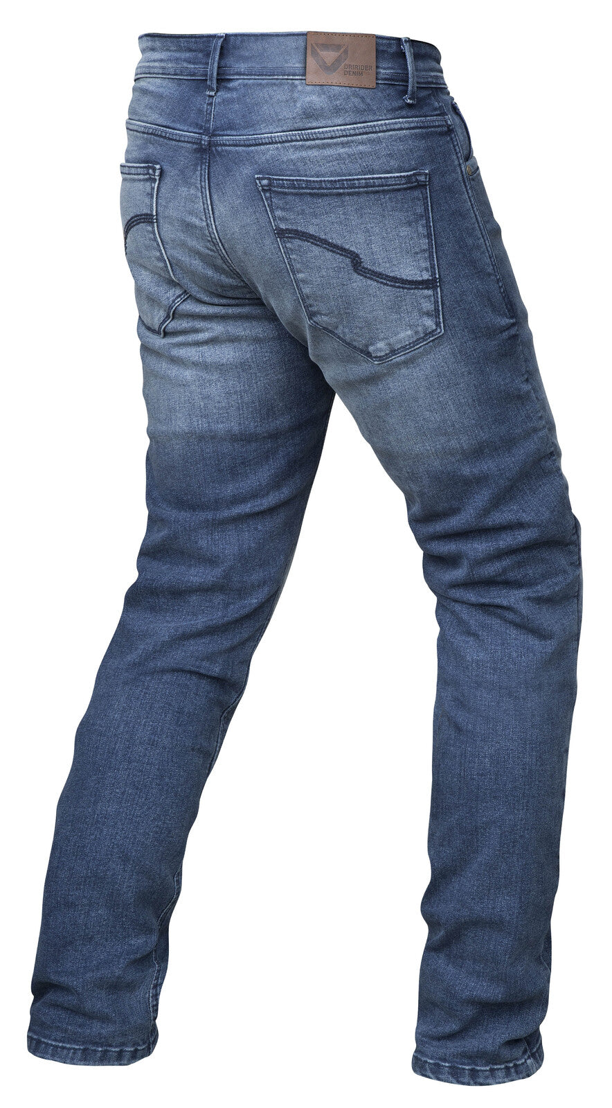 DriRider Titan Blue Wash Regular Leg Protective Jeans [Size: 28]