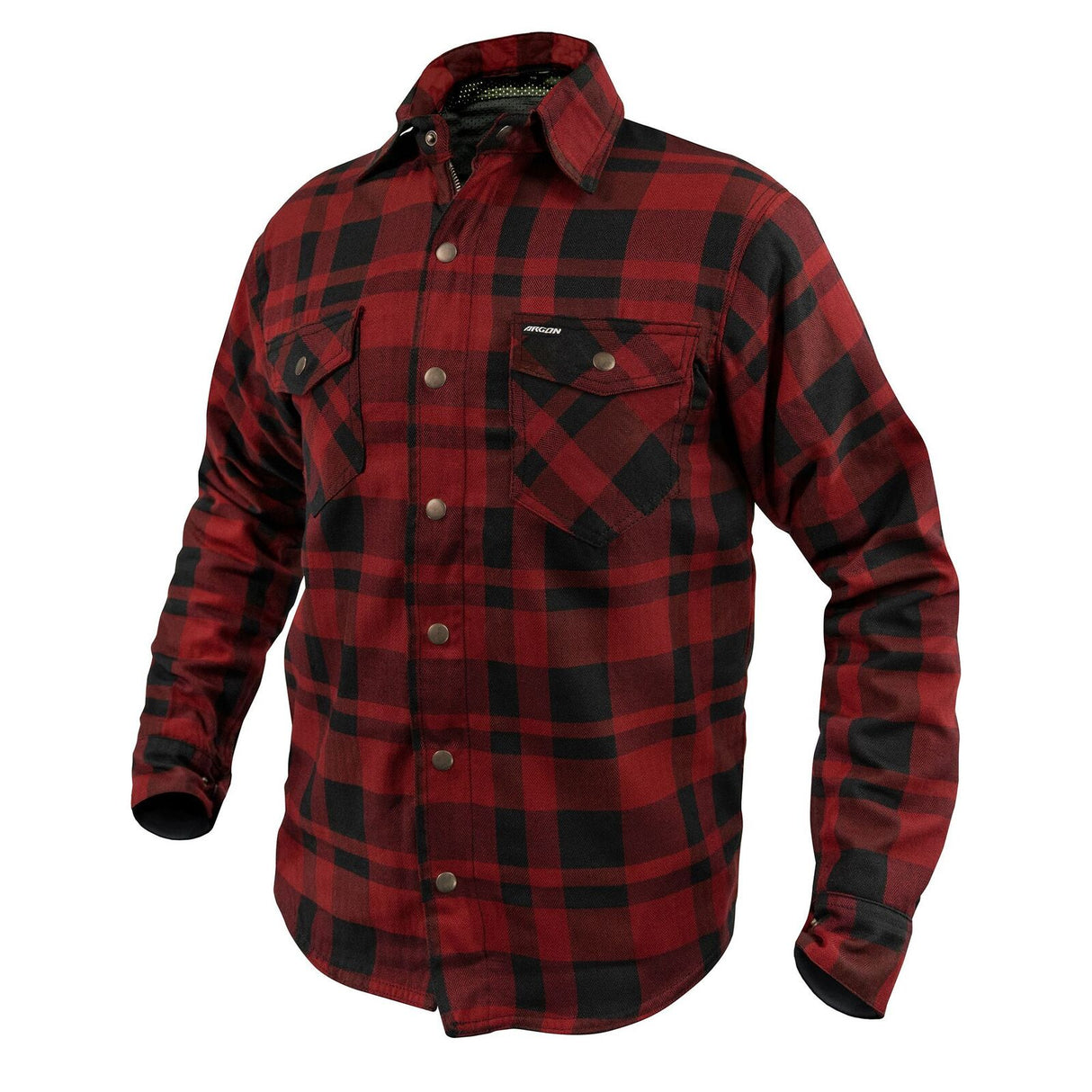 Argon Savage Black/Red Flanno Riding Shirt