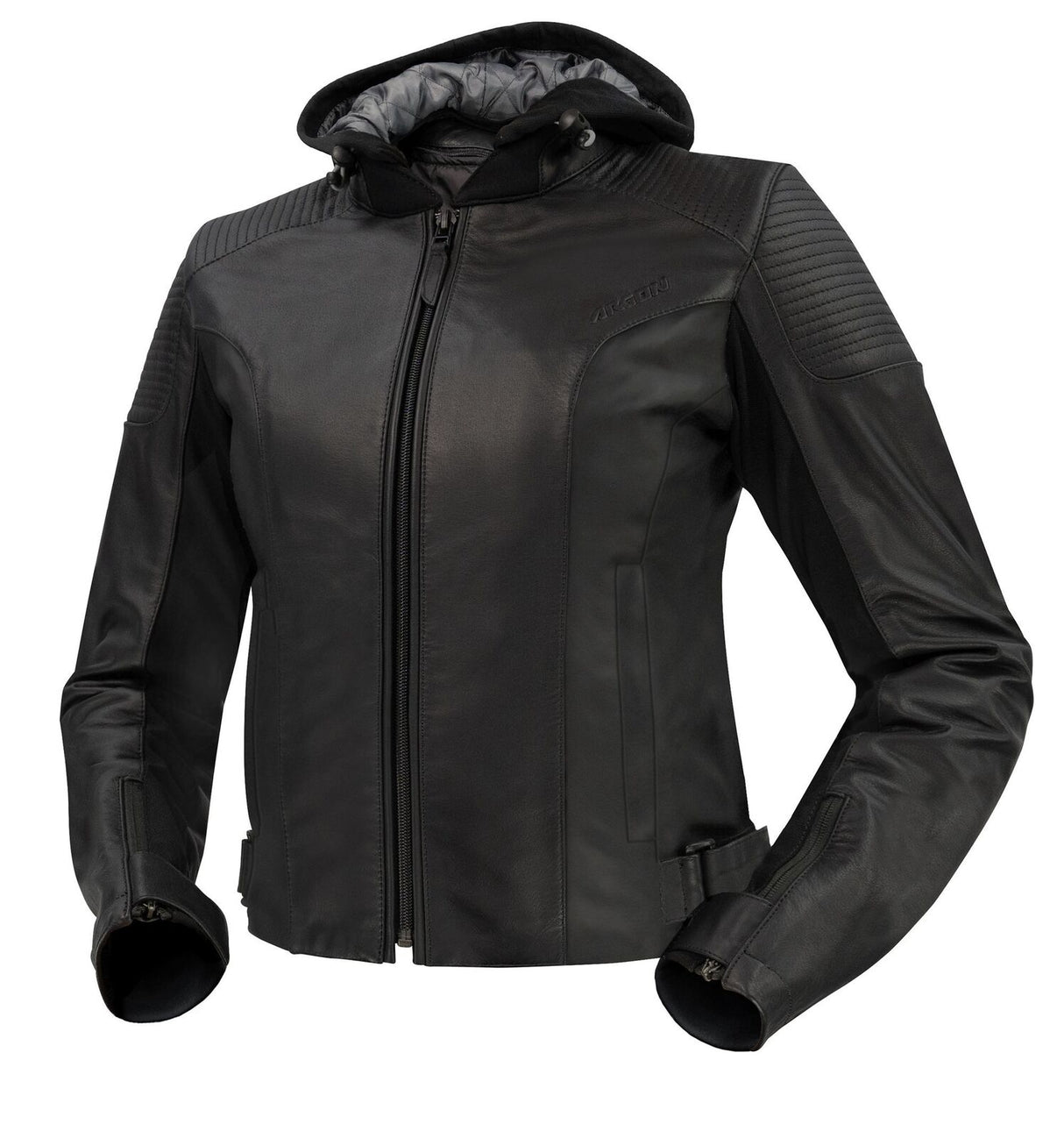 Argon Impulse Black Non-Perforated Leather Womens Jacket