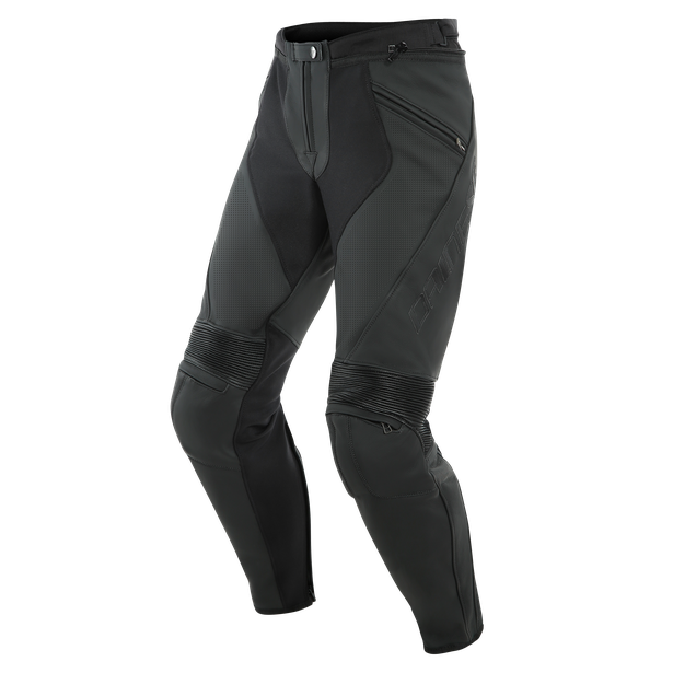 Dainese Pony 3 Matte Black Perforated Leather Pants