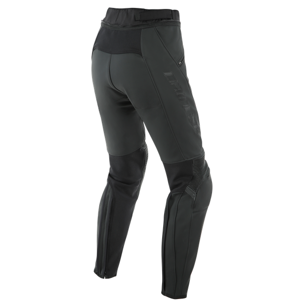 Dainese Pony 3 Lady Matte Black Perforated Leather Womens Pants