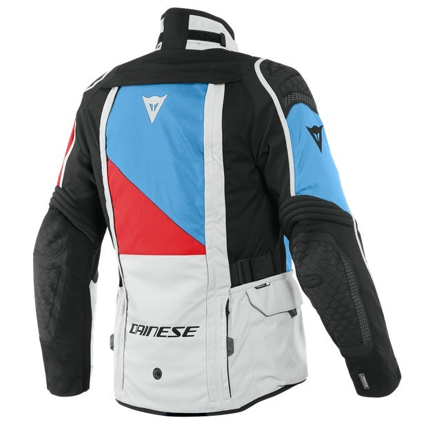 Dainese D-Explorer 2 Gore-Tex Glacier Grey/Blue/Lava Red/Black Waterproof Textile Jacket