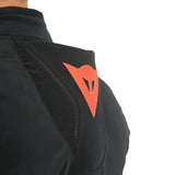 Dainese Indomita D-Dry XT Matte Black/Matte Black/Fluro Red Waterproof Textile Jacket