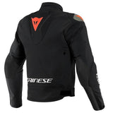 Dainese Indomita D-Dry XT Matte Black/Matte Black/Fluro Red Waterproof Textile Jacket