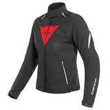 Dainese Laguna Seca 3 Lady D-Dry Black/Lava Red/White Waterproof Textile Womens Jacket