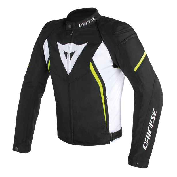 Dainese Avro D2 Tex Black/White/Fluro Yellow Textile Jacket