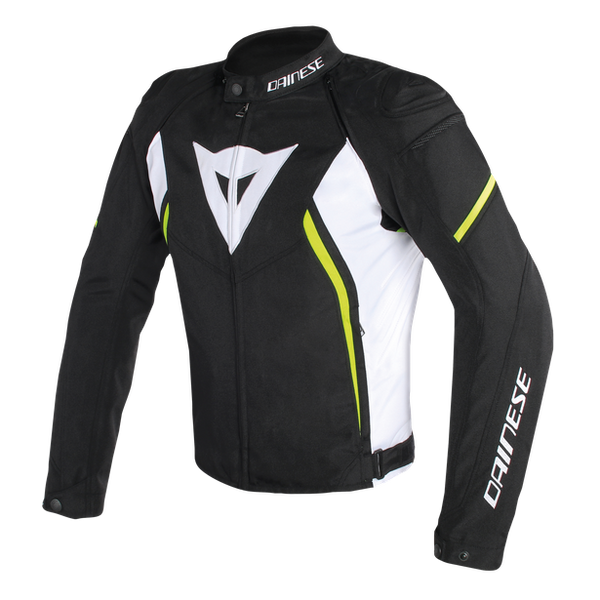 Dainese Avro D2 Tex Black/White/Fluro Yellow Textile Jacket – EasyR