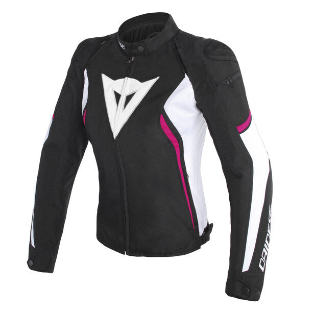 Dainese Avro D2 Tex Lady Black/White/Fuchsia Textile Womens Jacket