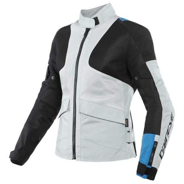 Dainese Air Tourer Tex Lady Glacier Grey/Performance Blue/Black Textile Womens Jacket